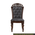 Formal Dining Chairs Set of 2 Cherry Finish