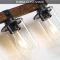 6 Lights Farmhouse Vanity Lights Fixture Rustic -