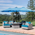 15x9ft Large Double Sided Rectangular Outdoor Twin blue-umbrellas-metal