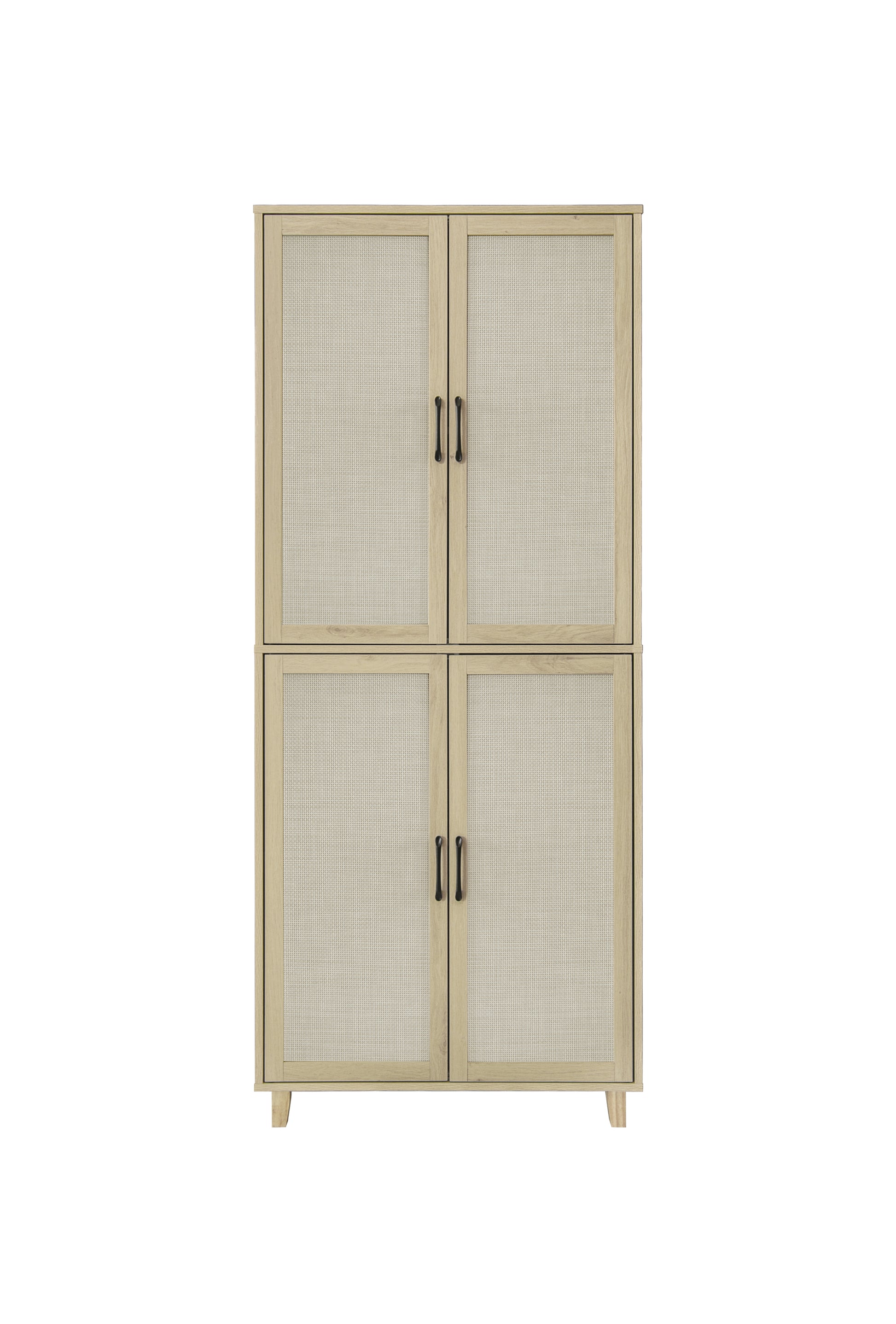 4 Door Cabinet, With 4 Adjustable Inner Shelves -