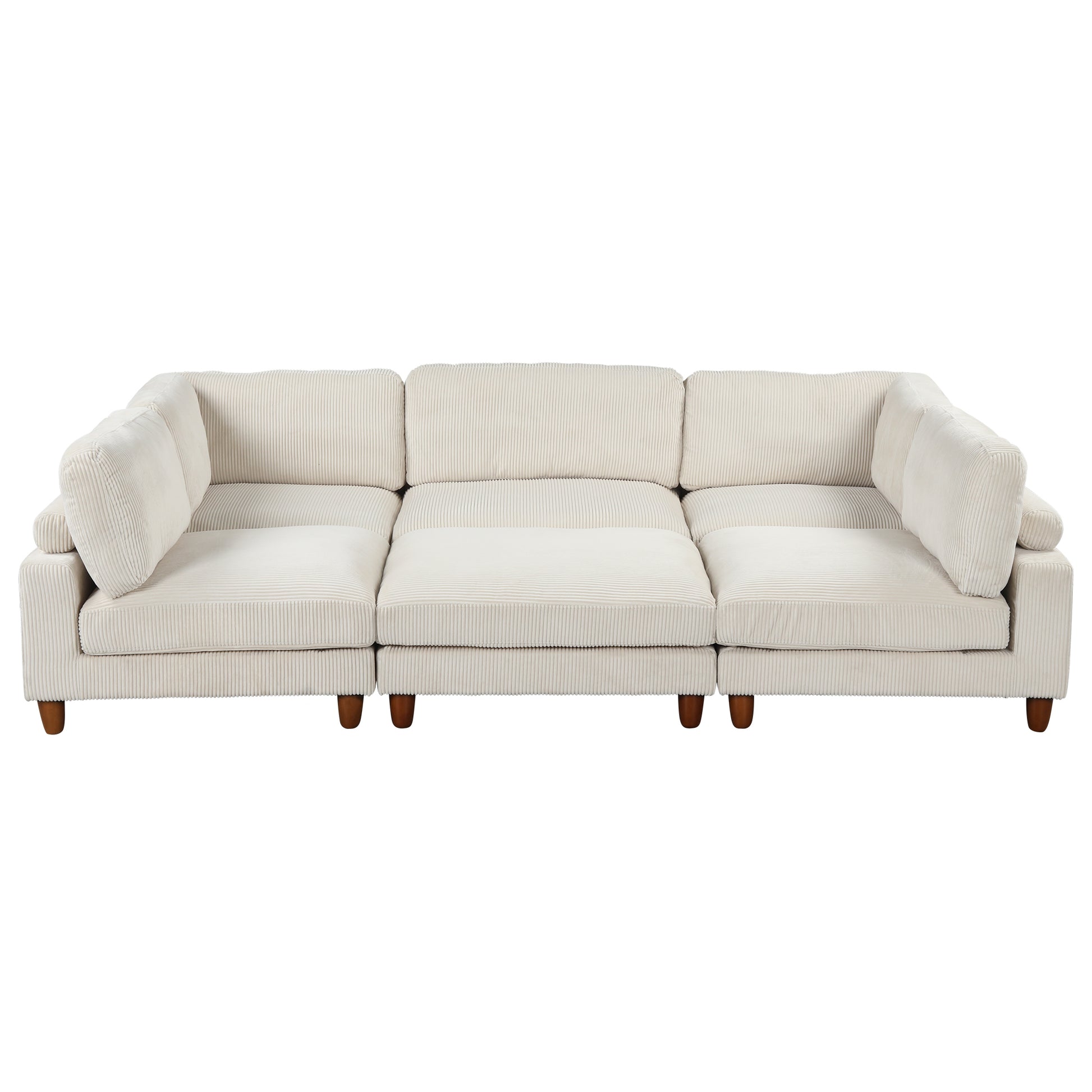 163''Modular Sectional Sofa,With Ottoman L -