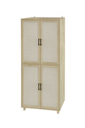 4 Door Cabinet, With 4 Adjustable Inner Shelves -