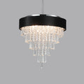 Modern Crystal Chandelier for Living Room Round transparent-modern-crystal