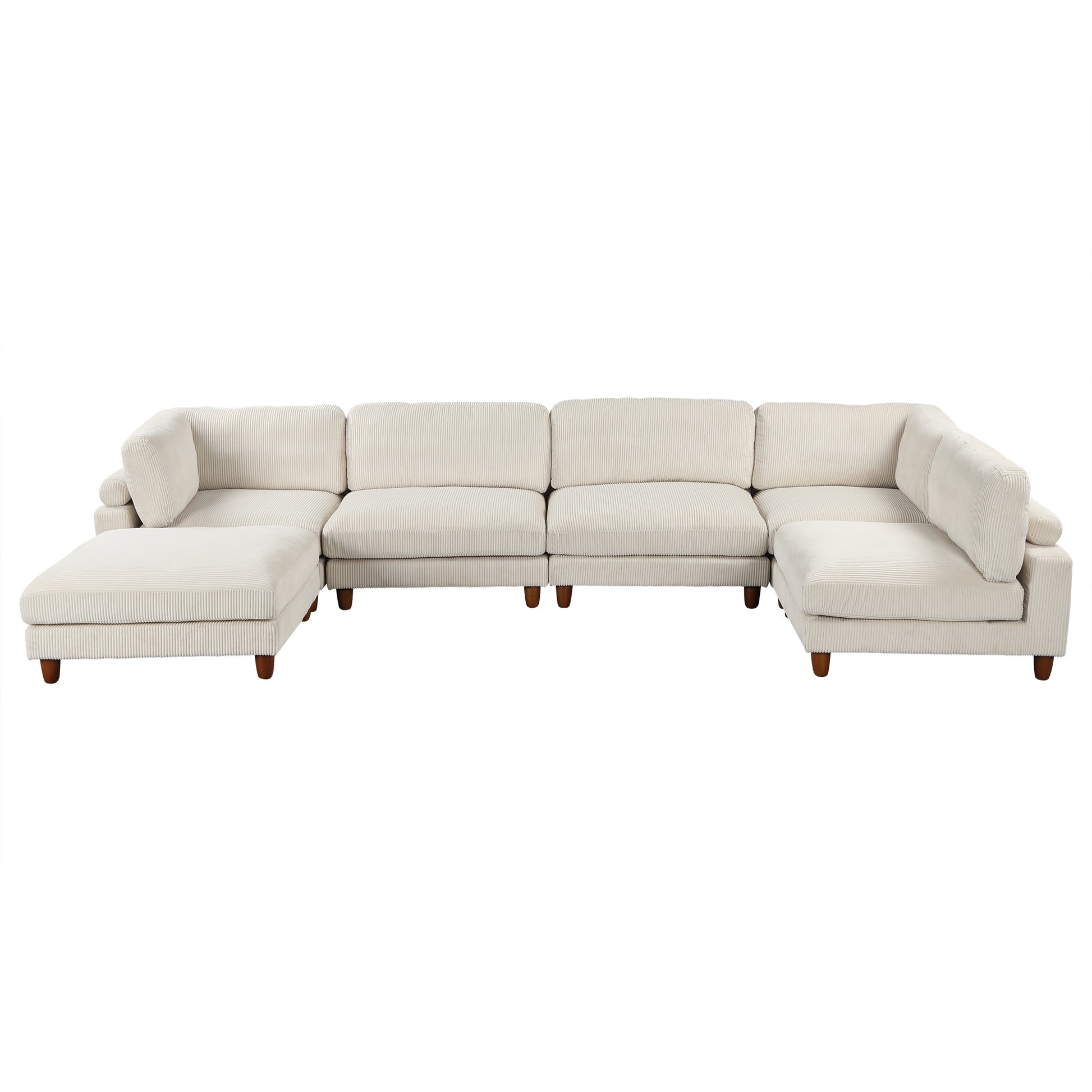 163''Modular Sectional Sofa,With Ottoman L -