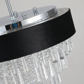 Modern Crystal Chandelier for Living Room Round transparent-modern-crystal