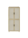 4 Door Cabinet, With 4 Adjustable Inner Shelves -