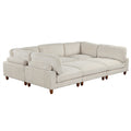 163''Modular Sectional Sofa,With Ottoman L -