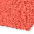 Spongy Microfiber Square Pouf, Coral coral-microfiber