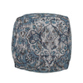 Anita Square Pouf, Blue