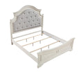 Noble Traditional Style Queen Bed with Button