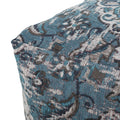 Anita Square Pouf, Blue