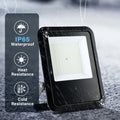 2 Pack 100W Outside Work Light, 10000LM Waterproof LED black-aluminium