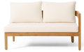 Brooklyn Sofa Set Teak Beige - Beige Acacia Wood