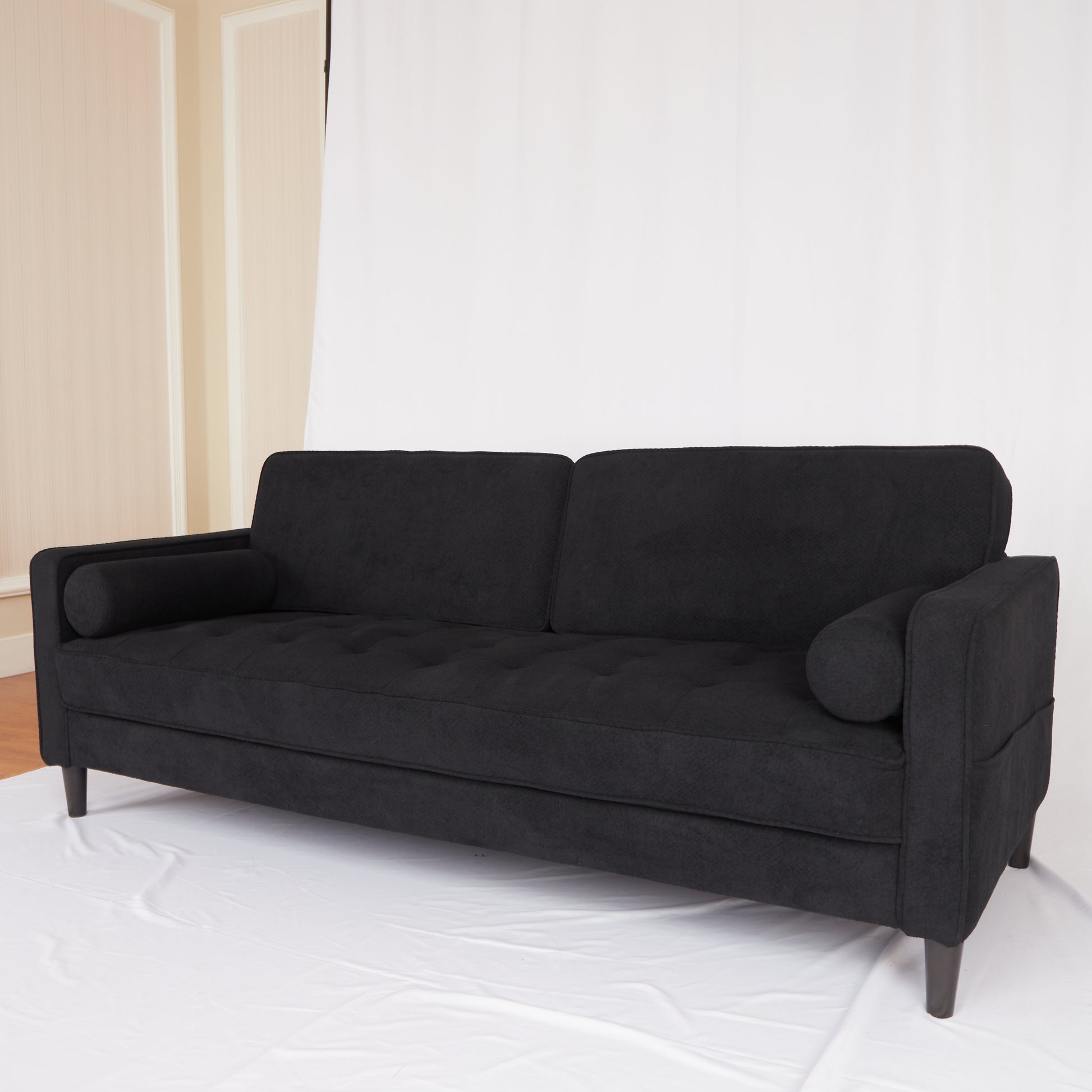 2085 White Fabric sofa white-fabric