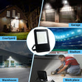 2 Pack 100W Outside Work Light, 10000LM Waterproof LED black-aluminium