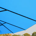 15x9ft Large Double Sided Rectangular Outdoor Twin blue-umbrellas-metal