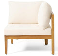 Brooklyn Sofa Set Teak Beige - Beige Acacia Wood