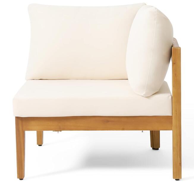 Brooklyn Sofa Set Teak Beige - Beige Acacia Wood