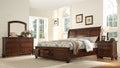 Baltimore King 4 Pc Storage Platform Bedroom Set Made walnut-bedroom-transitional-wood