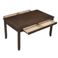 Dark Cherry Finish Dining Table with 4 Drawers 1pc cherry-seats 6-dining room-kitchen & dining