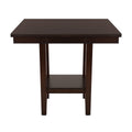 5pc Counter Height Dining Set Espresso Finish Counter wood-wood-espresso-seats 4-wood-dining