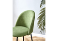 Green Modern Chair Set Of 2 With Iron Tube Legs,