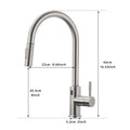 Touchless Kitchen Faucet,Hands Free Automatic Smart black-kitchen-contemporary-ceramic-brass