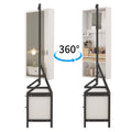 360 Swivel Jewelry Armoire & Makeup Mirror