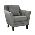 Stylish Home Accent Chair Gray Velvet Upholstery gray-primary living space-modern-solid wood
