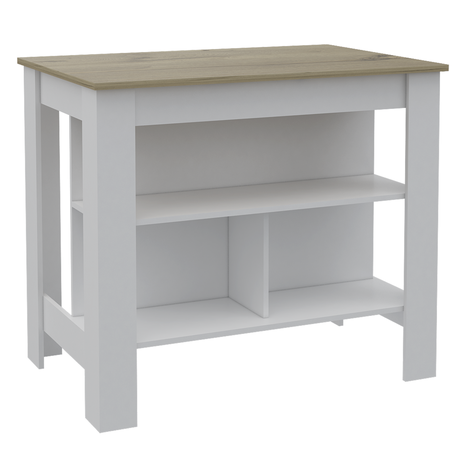 Brooklyn Antibacterial Surface Kitchen Island,