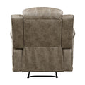 Classic Sandy Brown 1pc Reclining Chair Plush Comfort brown+sand-primary living