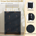 24x18x34 Inches Vintage Style Small Bathroom Vanity espresso-bathroom-solid wood+mdf