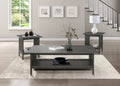 Classic Style Coffee Table and Two End Table Set antique gray-primary living