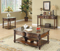 Traditional Formal Marble Top Sofa Table with 2 Drawer mahogany-primary living