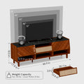 Tv Stand For 75 Inch Tv, Mid Century Modern -