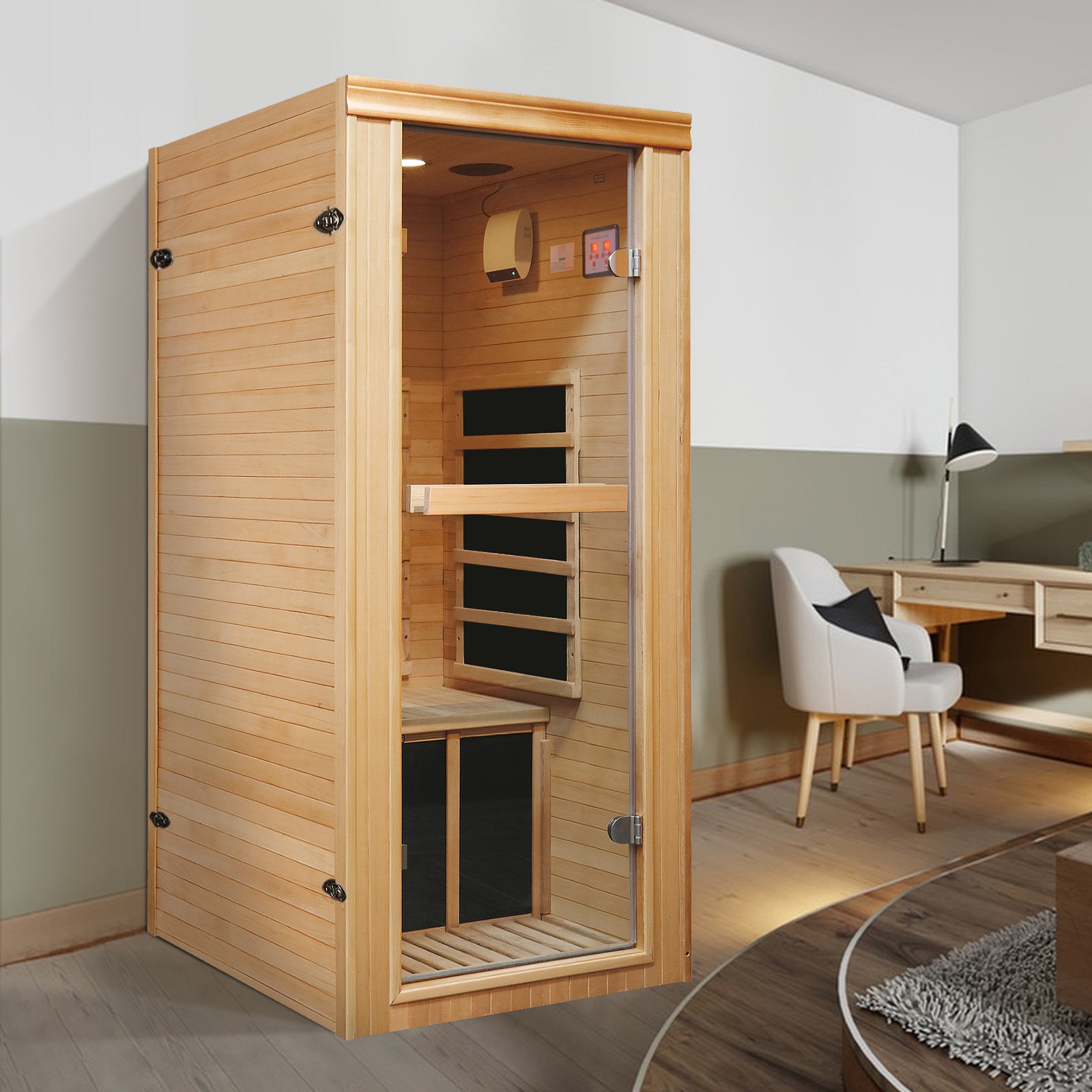 Single Person Far Infrared Sauna Room - Natural