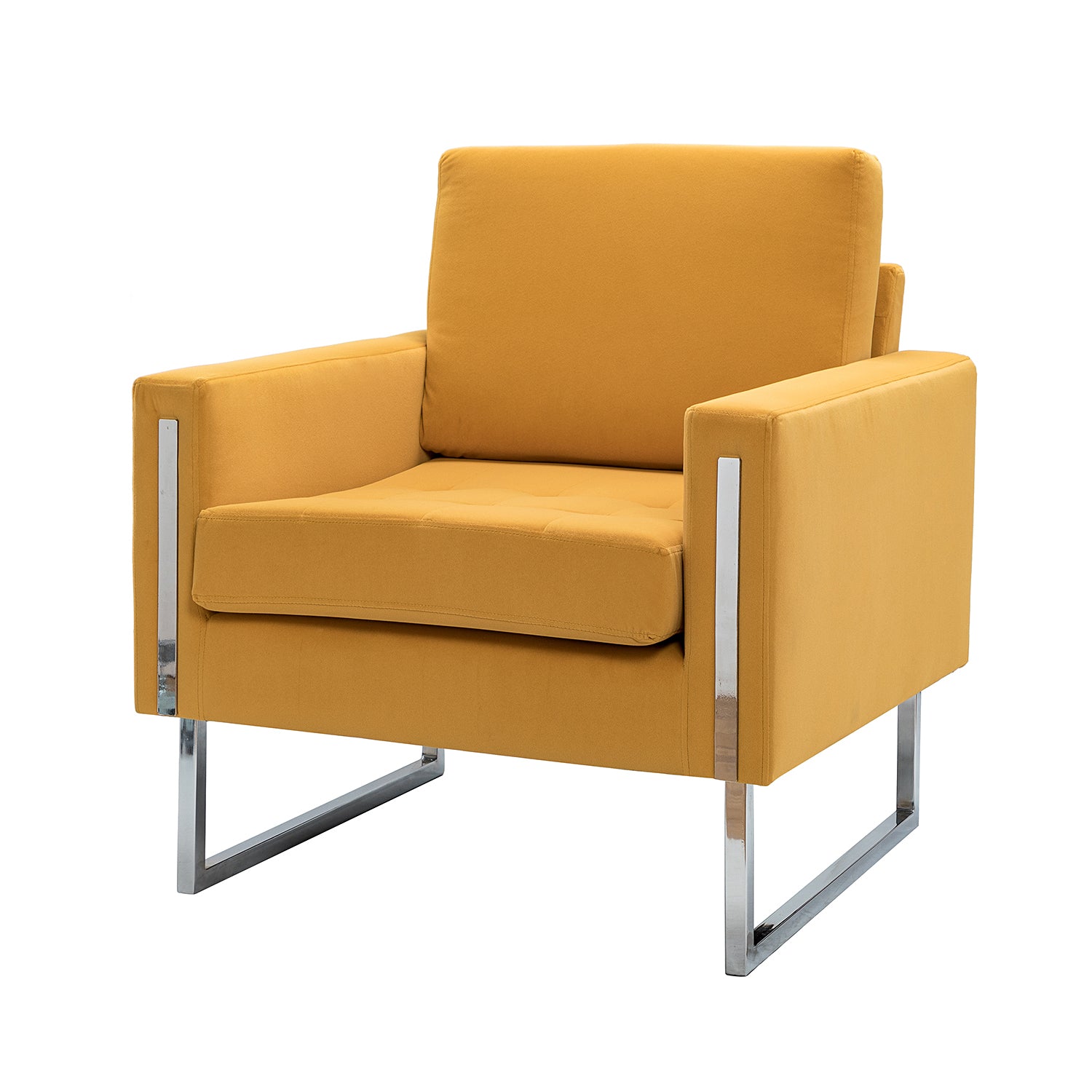 Salomone Club Chair Mustard - Mustard Modern Foam