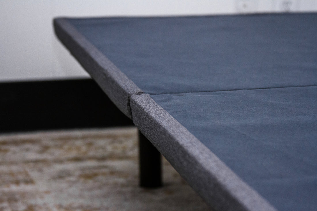 Upholstered Platform Frame King - King Black Gray