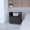 Owen Black 1 Drawer Nightstand - Black 1 Drawer