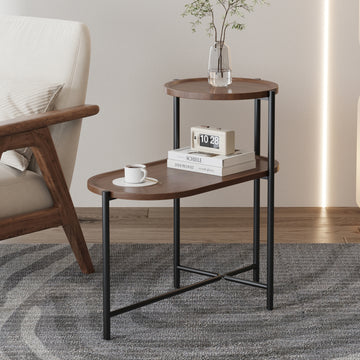 Small Coffee Tables 2 Tier Modern Sofa Side Table