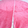 Minky Velvet Bean Bag Chair, Pink 5Ft Plush Floor