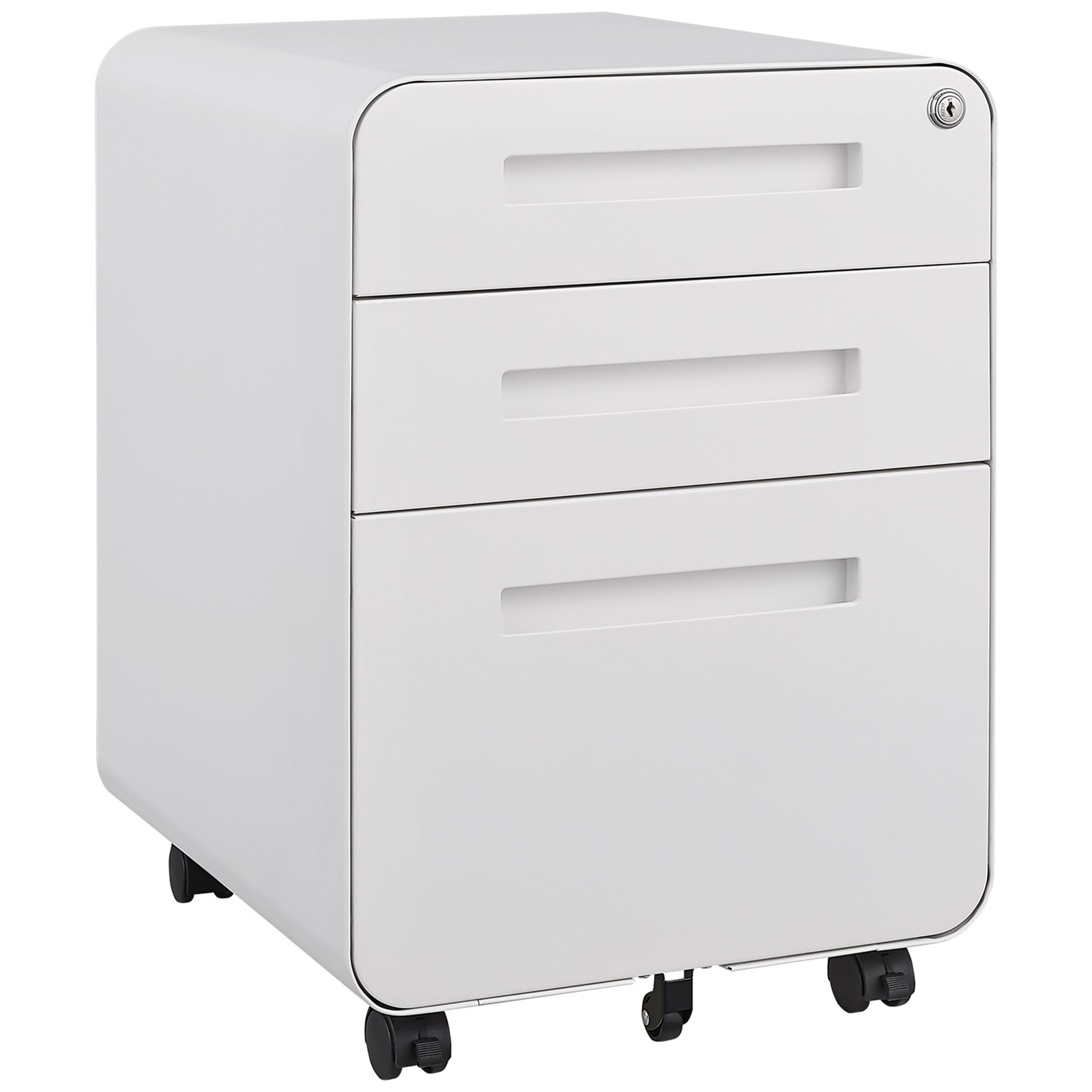 3 Drawer Mobile File Cabinet Under Desk