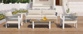 4 Piece Outdoor Patio Conversation Set with beige+grey-seats 4-garden & outdoor-complete