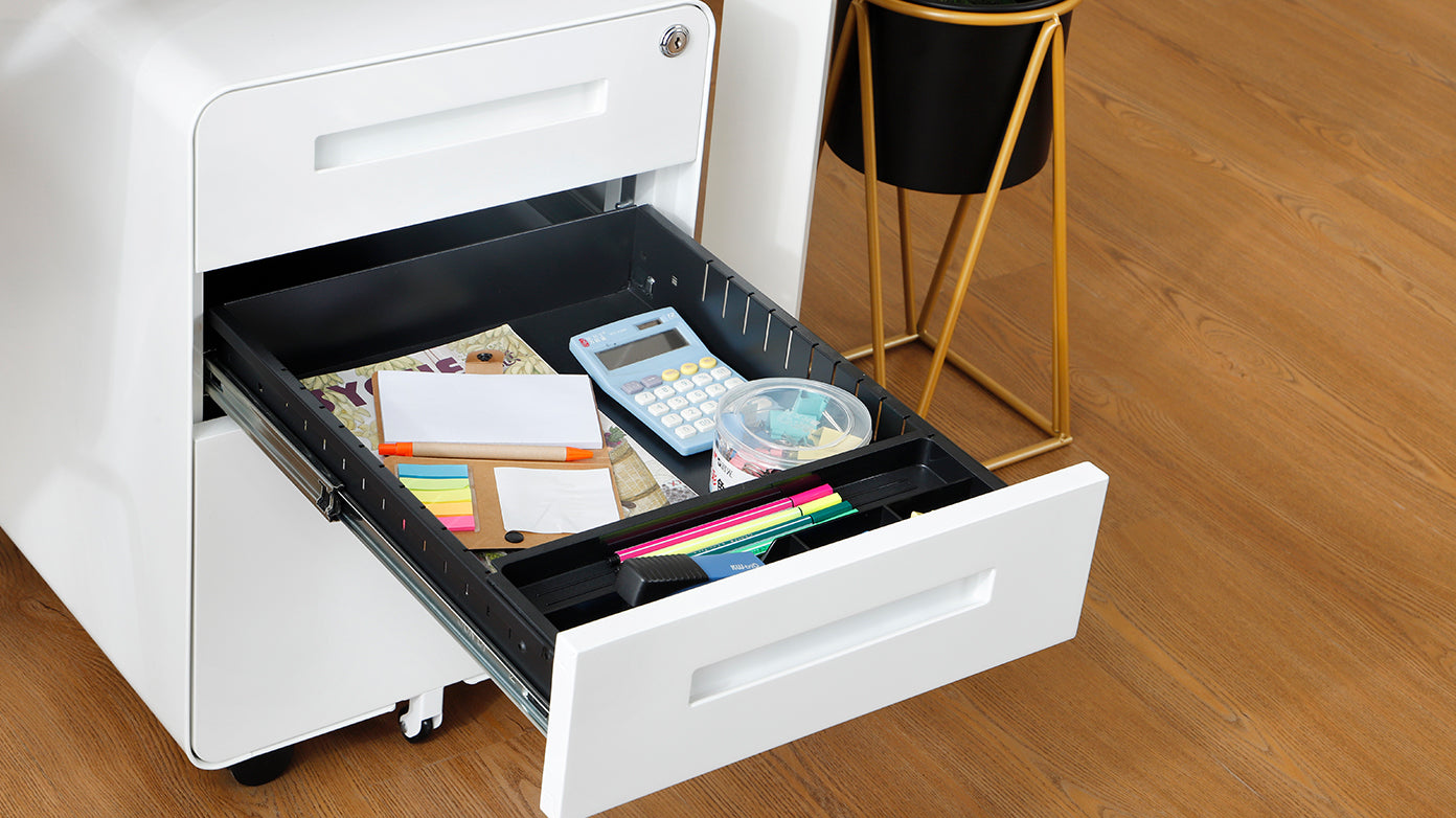 3 Drawer Mobile File Cabinet Under Desk