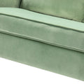 Eldoria Sofa,Sage - Sage Foam Metal & Wood