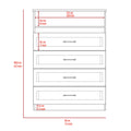 Continental Dresser, Superior Top, Four Drawers,