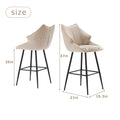 26'' Modern Counter Height Bar Stools Chairs Set