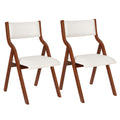 Upholstered Folding Dining Chair, Space Saving,