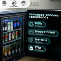 Orikool 24 Inch Beverage Refrigerator Cooler, 160