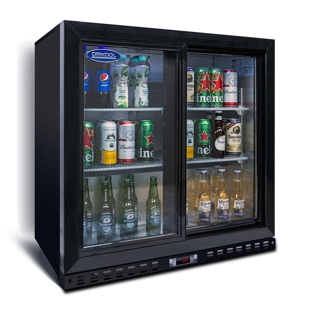 Orikool 35 Inch Beverage Refrigerators 2 Glass